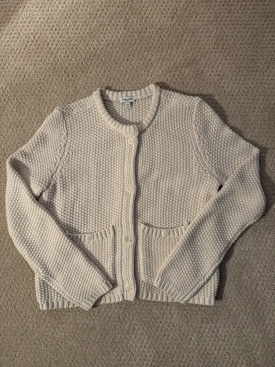 Splendid Dre Cardigan Moonstone Cream Size M - Picture 6 of 11